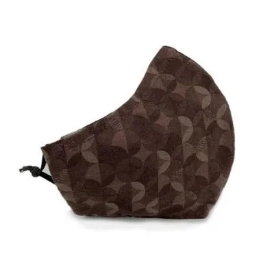 Brown Kaleidoscope Contour Mask