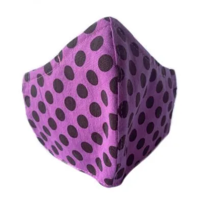 Pink and Brown Polkadot Contour Mask