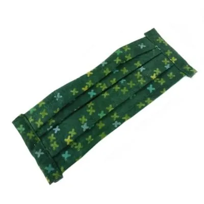 Emerald Green Pleated Unisex Mask