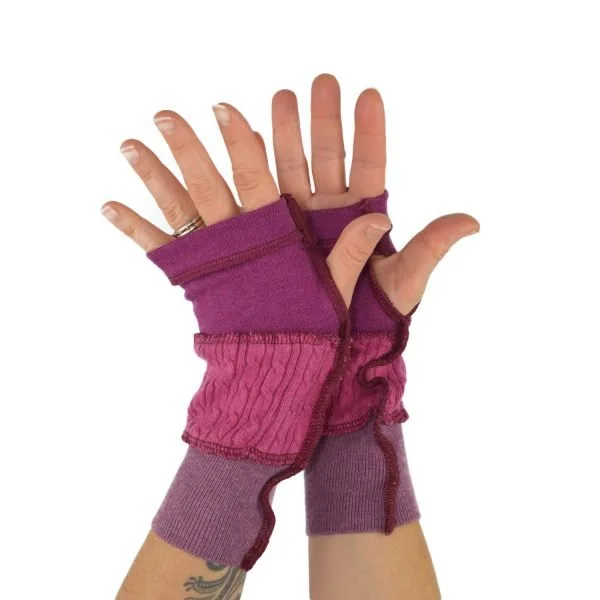 Arm Warmers in Fuchsia Garden