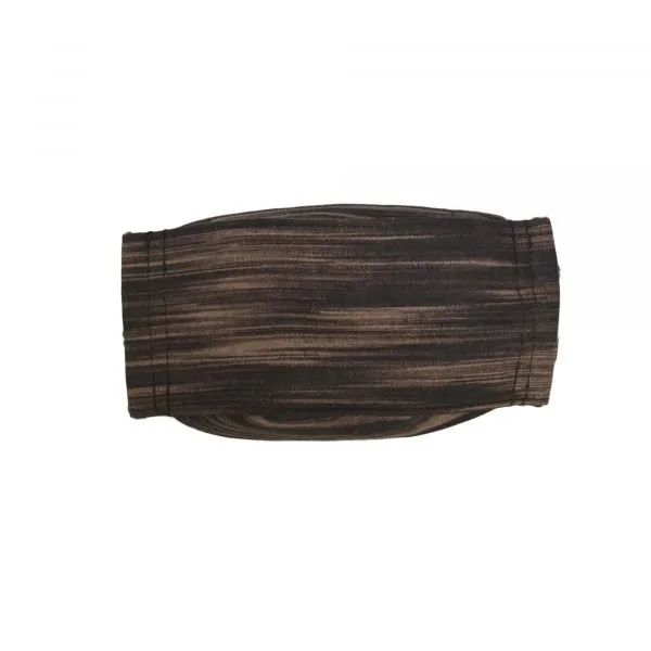 Black and Brown Hatched 3D Mask - Image 2
